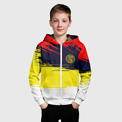 Толстовка на молнии детская Кобра кай Cobra Kai спина, цвет: 3D-белый — фото 2