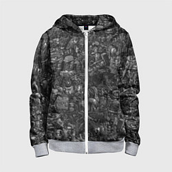 Толстовка на молнии детская Elysium art, цвет: 3D-меланж