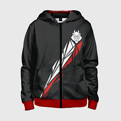 Толстовка на молнии детская G2 Jersey Pro 202223, цвет: 3D-красный