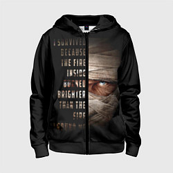 Толстовка на молнии детская Fallout - Joshua Graham, цвет: 3D-черный
