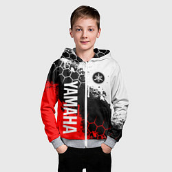 Толстовка на молнии детская YAMAHA - ЯМАХА, цвет: 3D-меланж — фото 2