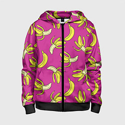 Детская толстовка на молнии Banana pattern Summer Color