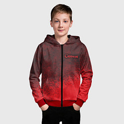 Толстовка на молнии детская Chaoseum Mini Logo, цвет: 3D-красный — фото 2