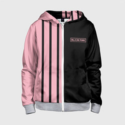 Детская толстовка на молнии BLACKPINK HALF BLACK-PINK MINI LOGO