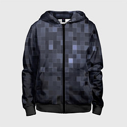 Толстовка на молнии детская Minecraft block time, цвет: 3D-черный