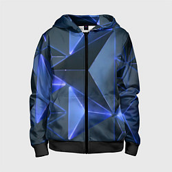 Толстовка на молнии детская Triangle neon, цвет: 3D-черный