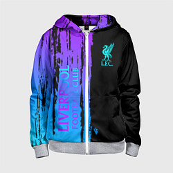 Толстовка на молнии детская Liverpool FC sport, цвет: 3D-меланж