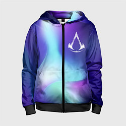 Толстовка на молнии детская Assassins Creed northern cold, цвет: 3D-черный