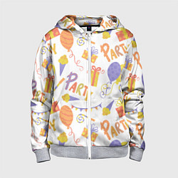 Толстовка на молнии детская Party style, цвет: 3D-меланж
