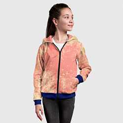 Толстовка на молнии детская Crema pattern, цвет: 3D-синий — фото 2