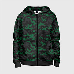 Детская толстовка на молнии Точечный камуфляжный узор Spot camouflage pattern