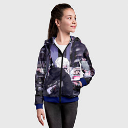 Толстовка на молнии детская Kaneki Ken, цвет: 3D-синий — фото 2