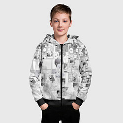 Толстовка на молнии детская Моя любовь 999 уровня к Ямаде - манга, цвет: 3D-черный — фото 2