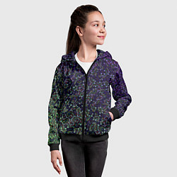 Толстовка на молнии детская Космический треш, цвет: 3D-черный — фото 2