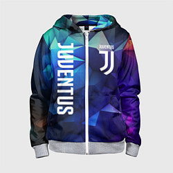 Детская толстовка на молнии Juventus logo blue