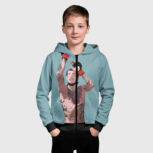 Детская толстовка на молнии Suga sean omelly / 3D-Черный – фото 3