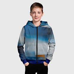 Толстовка на молнии детская Синяя палитра, цвет: 3D-синий — фото 2