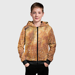 Толстовка на молнии детская Хлеб с кунжутом, цвет: 3D-черный — фото 2