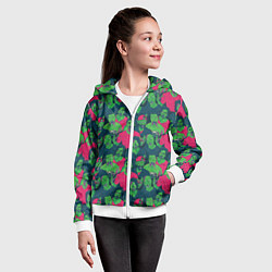 Толстовка на молнии детская Зомби - день мёртвых, цвет: 3D-белый — фото 2