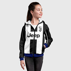 Толстовка на молнии детская Juventus collection, цвет: 3D-синий — фото 2