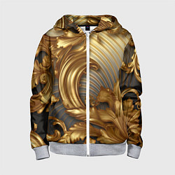 Детская толстовка на молнии Золотая текстура и абстракции