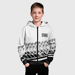 Толстовка на молнии детская PUBG online game, цвет: 3D-черный — фото 2