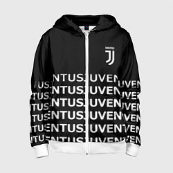 Детская толстовка на молнии Juventus pattern fc club steel