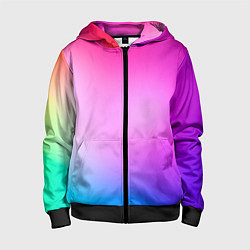 Детская толстовка на молнии Colorful gradient