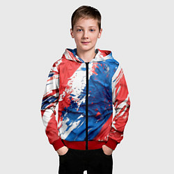 Толстовка на молнии детская Im from Russia, цвет: 3D-красный — фото 2