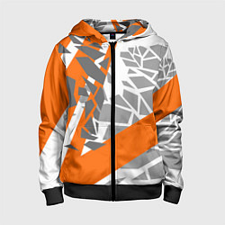 Толстовка на молнии детская Racing texture, цвет: 3D-черный