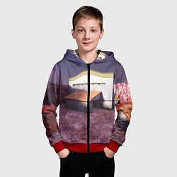 Толстовка на молнии детская Counter Strike 1 6 de nuke, цвет: 3D-красный — фото 2