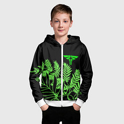 Толстовка на молнии детская The Last of Us acid logo, цвет: 3D-белый — фото 2