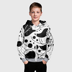 Толстовка на молнии детская Fashion abstraction - ai art fantasy, цвет: 3D-меланж — фото 2