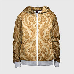 Толстовка на молнии детская Обои, цвет: 3D-меланж