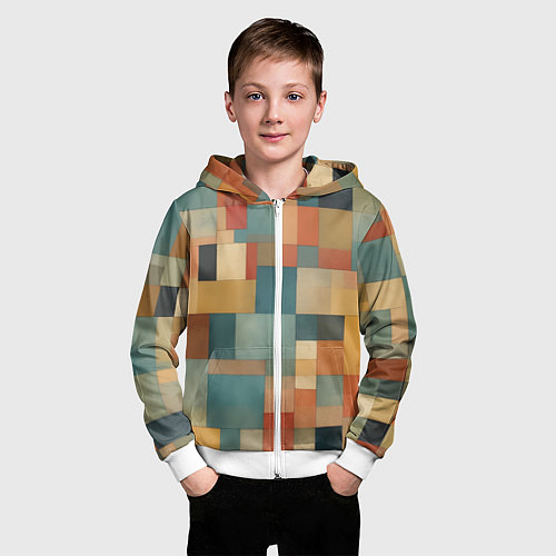 Детская толстовка на молнии Inspired by Paul Klee / 3D-Белый – фото 3