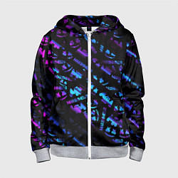 Толстовка на молнии детская Marshmello neon club, цвет: 3D-меланж