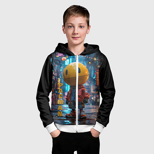 Детская толстовка на молнии Urban Pac 8bit / 3D-Белый – фото 3