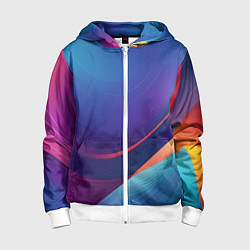 Детская толстовка на молнии Красивый градиент абстракция