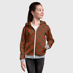 Толстовка на молнии детская Иероглиф, цвет: 3D-меланж — фото 2