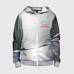 Толстовка на молнии детская Toyota metalic brend, цвет: 3D-меланж