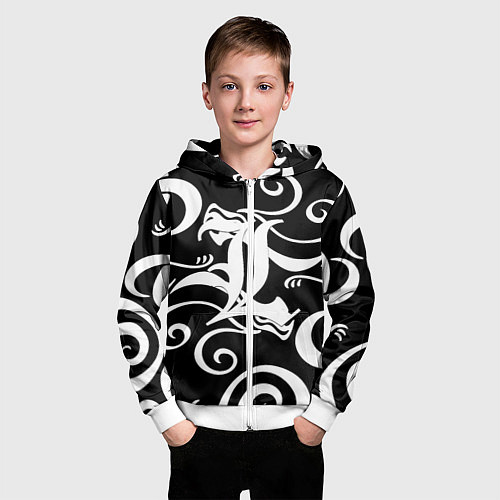 Детская толстовка на молнии Death Note japan anime / 3D-Белый – фото 3