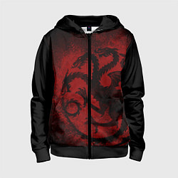 Детская толстовка на молнии Targaryen house Game of Thrones