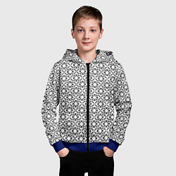 Толстовка на молнии детская Удачный клевер, цвет: 3D-синий — фото 2