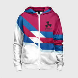 Толстовка на молнии детская Stalker geometry, цвет: 3D-белый