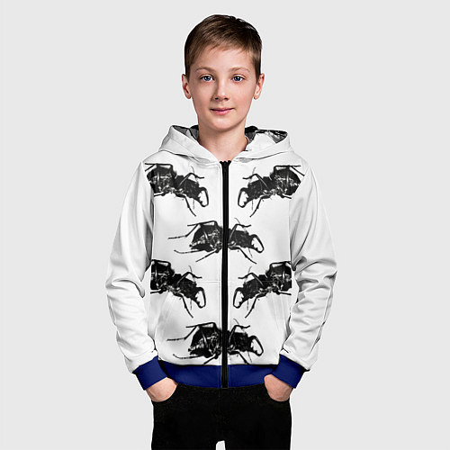 Детская толстовка на молнии Mezzanine / 3D-Синий – фото 3