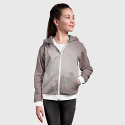 Толстовка на молнии детская Лавры, цвет: 3D-белый — фото 2