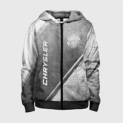 Толстовка на молнии детская Chrysler - grey gradient вертикально, цвет: 3D-черный