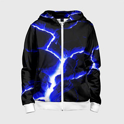 Толстовка на молнии детская The rift, цвет: 3D-белый