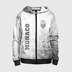 Толстовка на молнии детская Monaco - white gradient вертикально, цвет: 3D-черный
