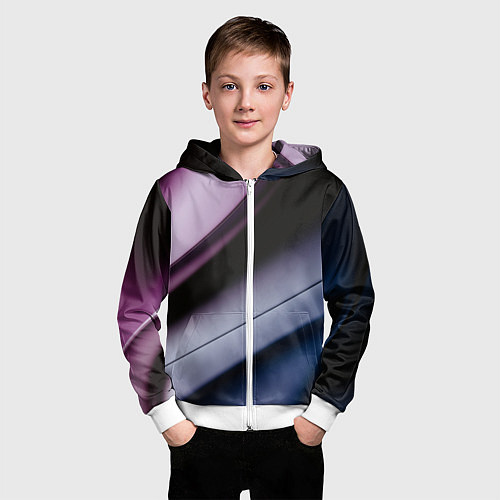 Детская толстовка на молнии Multicoloured / 3D-Белый – фото 3